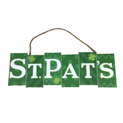 St. Pat's Day Block Wood Sign