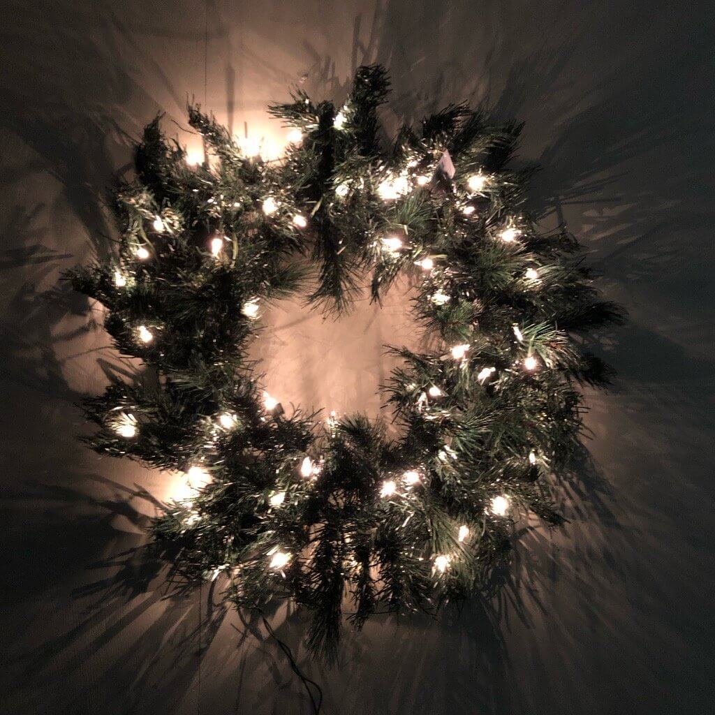 Sterling Tree Company 24" Evergreen Lighted Wreath