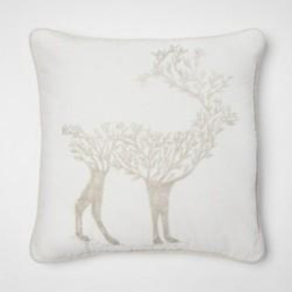 Cream Deer Throw Pillow - Threshold