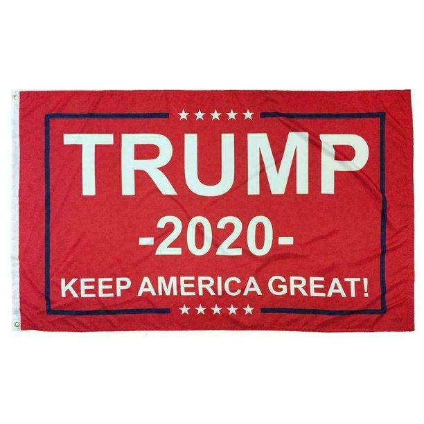 Polyester Trump 2020 Make America Great Again Flag Red - 5 Feet x 3 Feet
