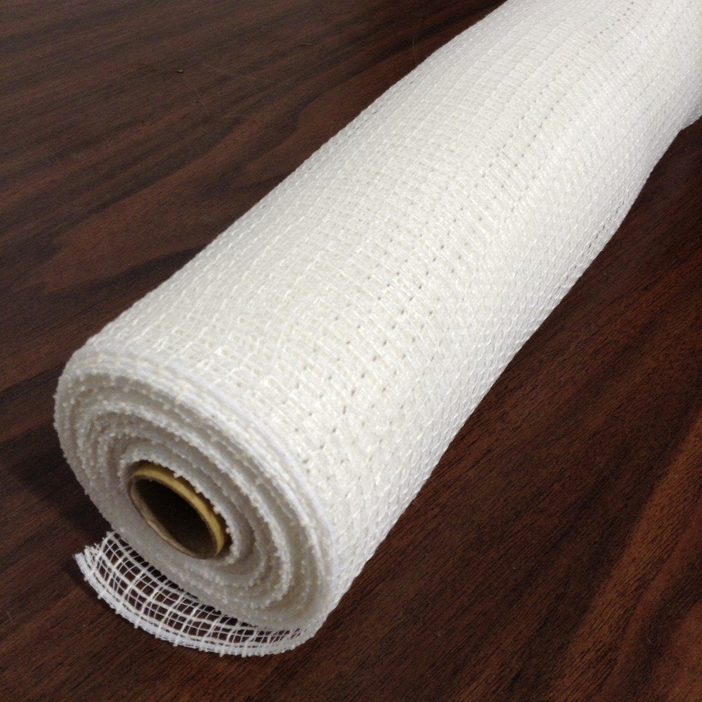 21 Inch by 10 Yards White Fabric Designer Netting