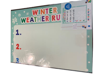 Dry Erase Poster Winter Weather Rules