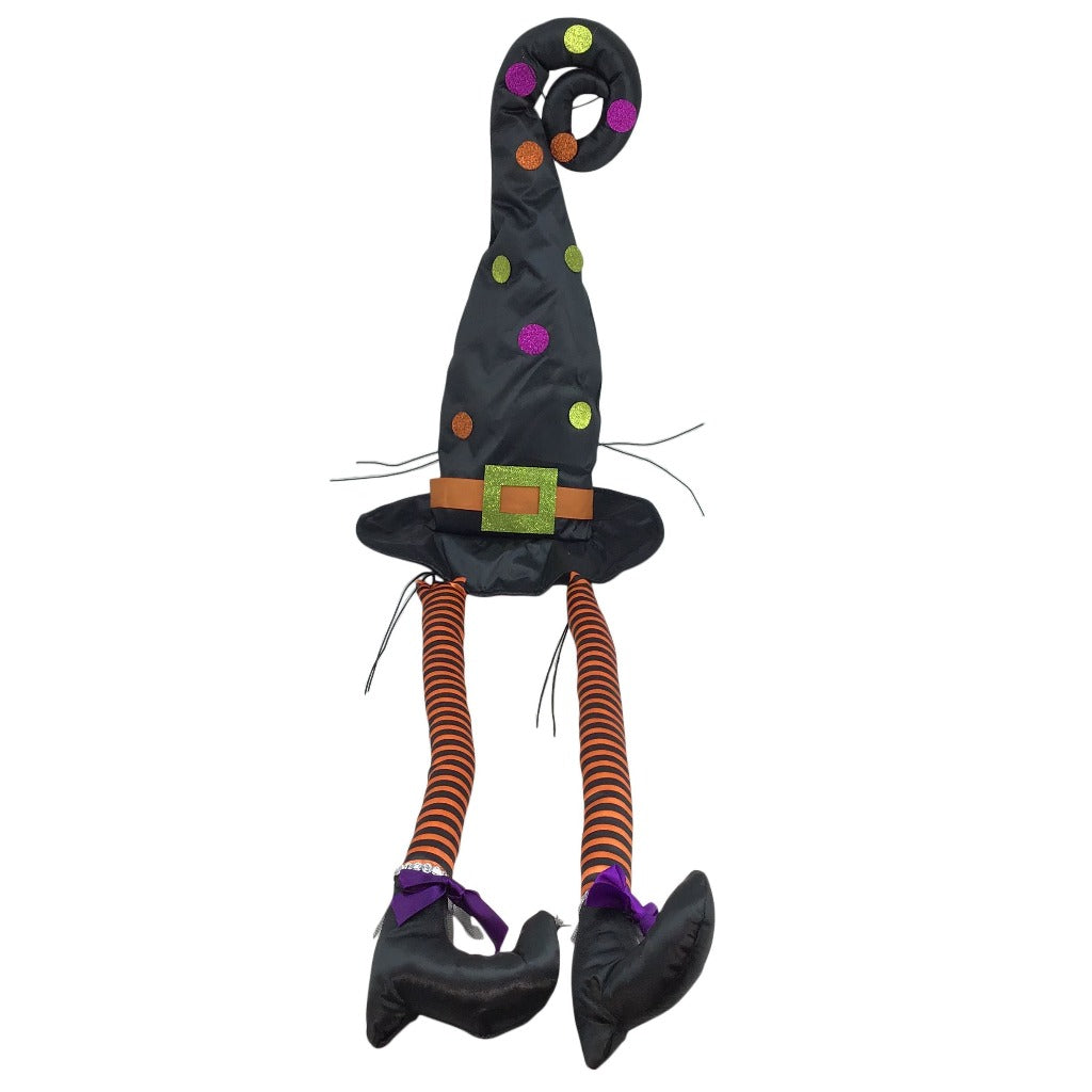 Witch Hat and Leg Halloween Decor Kit - 3 Piece